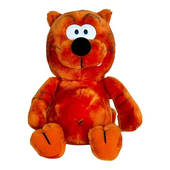 Heathcliff the Cat Vintage 1986 15" Plush Toy Stuffed Animal McNaught Syndicate